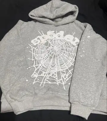 sp5der 그레이 후드티