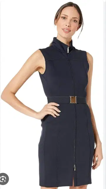 새상품급 Tommy Hilfiger 블랙 타이트 슬리브리스 원피스