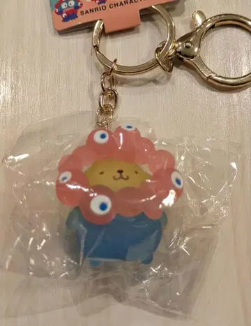 오사카 간사이 만박 입체 마스코트 클리어 컬러 키링 [ 폼폼푸딩 ]