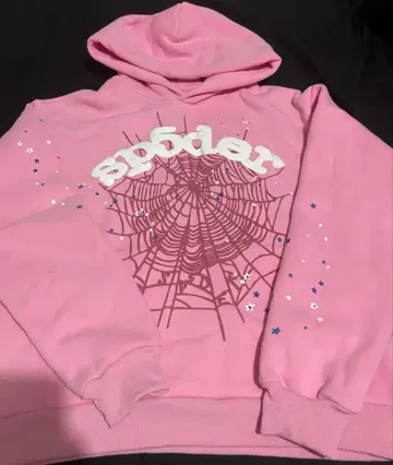 sp5der 핑크 후드티