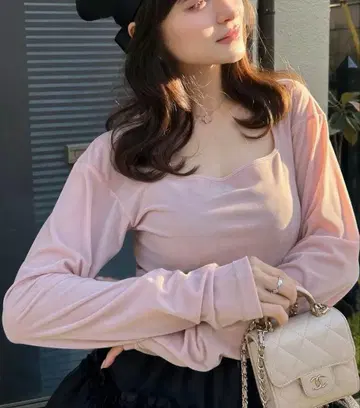 [ 새상품급 ] Bibiy MILA VELOUR TOP 벨로아 상의