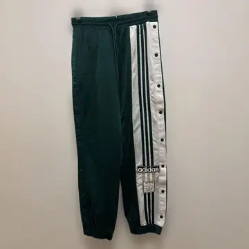 adidas 그린 스냅 버튼 조거 팬츠