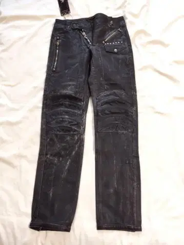 Brogden Track Limited Edition 스터드 가죽 팬츠