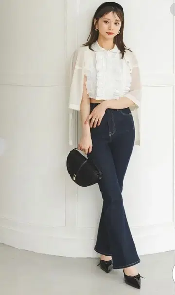 [ STYLEUPPANTS ] 하이웨스트 플레어 snidel