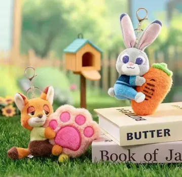 재판매 디즈니 주토피아 닉 주디 마스코트 키링 세트