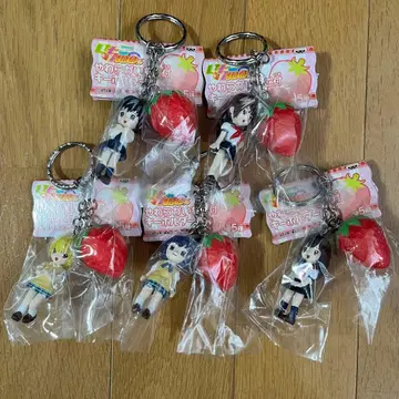 딸기100% 말랑딸기 포함 키링 전5종 컴플리트