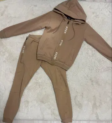 아담스 저글러 베이지 지퍼 후드티 셋업 S