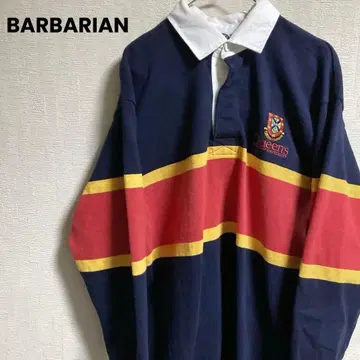 캐나다제 바바리안 보더 라거 셔츠 칼리지 자수 로고