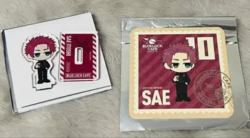 블루 록 카페 이토시 사에 미니 아크릴 스탠드 코스터