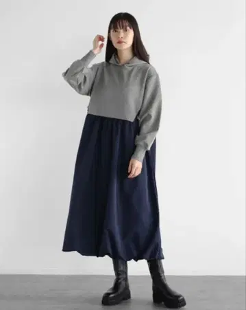 새상품급 스콧 클럽 맨투맨 후디드 원피스