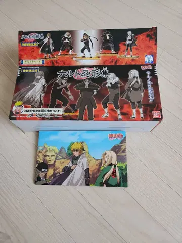 나루토 피규어 세트 개봉 엽서 포함