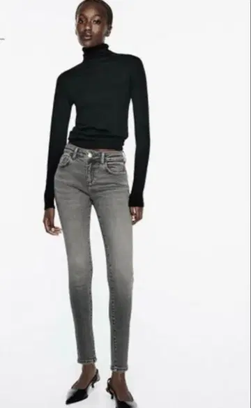 ZARA 미드라이즈 스키니 데님 팬츠
