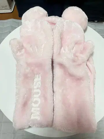 디즈니 리조트 머플러 캡 미키마우스 핑크