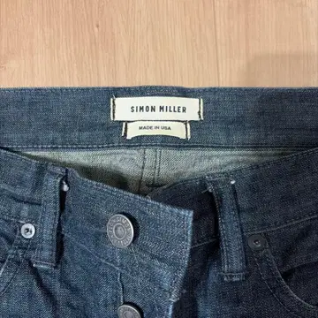 SIMON MILLER 스트레이트 데님 다크 블루