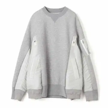 sacai Sponge Sweat x Nylon Twill 푸르 오버