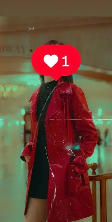 dELiA's 레드 합성 피혁 자켓 XS