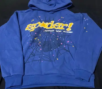sp5der 블루 후드티 s