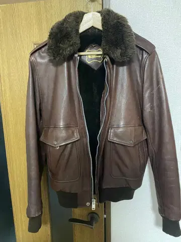 천연 가죽 가죽 자켓 G-1 타입