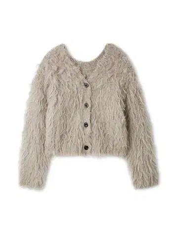 2way 러쉬 샤기 가디건