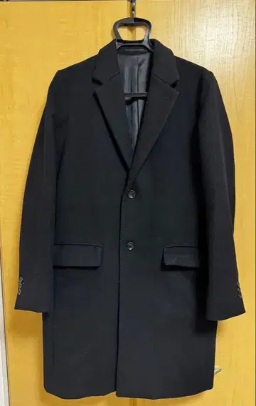 UNITED ARROWS 블랙 체스터 코트