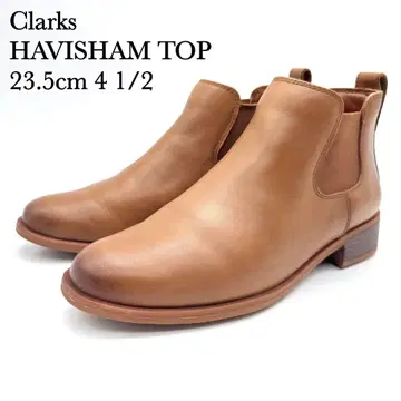 [ 컨디션 최상 ] 클락스 사이드 고어 부츠 브라운 가죽 첼시 23.5