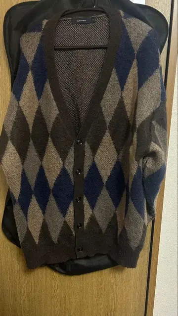 모헤어 니트 가디건