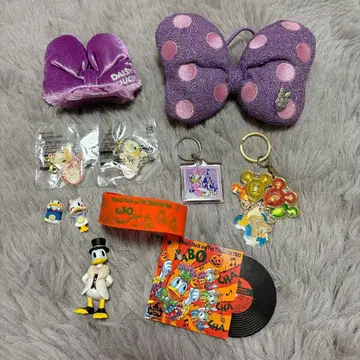 도쿄 디즈니 리조트 도날드 데이지 헤어 클립 머리끈 묶음 판매