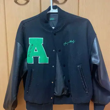 AFGX 바시티 자켓 블랙/그린