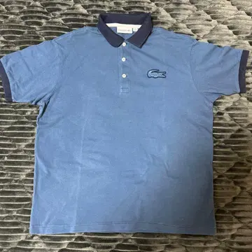 LACOSTE 파랑 피케 셔츠 네이비 옷깃