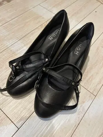 IMGN 블랙 스트랩 펌프스 취업활동 새상품 새상품급 24.5