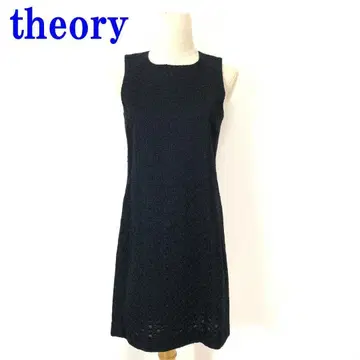 띠어리 슬리브리스 원피스 블랙 울 레이스 2 C2461