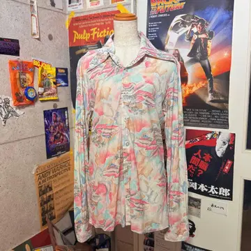 70's 폴리 셔츠 구제 의류