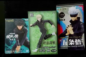 주술회전 피규어 후시구로 메구미 이누마키 토게 고죠 사토루 3체 세트