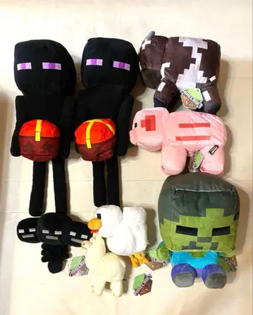 Minecraft 봉제 인형 8개 세트 택 포함