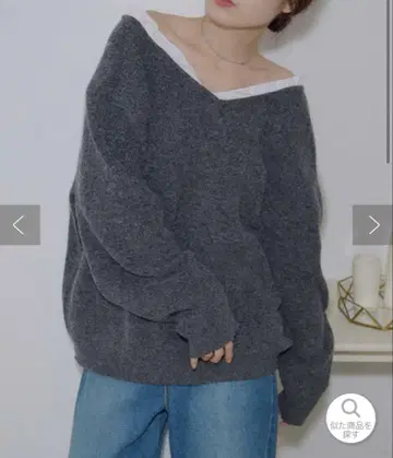 discoat [ umm. ] 레이스 사용 2WAY 풀오버