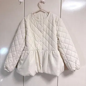 coca 퀼팅 펄 아우터