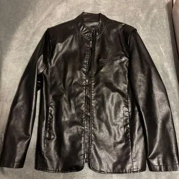 블랙 가죽 자켓
