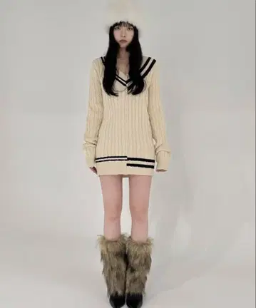 KISS THE CLUB sweater mini onepiece