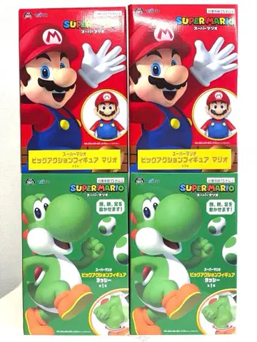 슈퍼 마리오 빅 액션 피규어 마리오 요시 4체 세트 미개봉