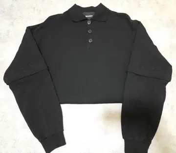 GRANCY 피케 셔츠 블랙 S 사이즈