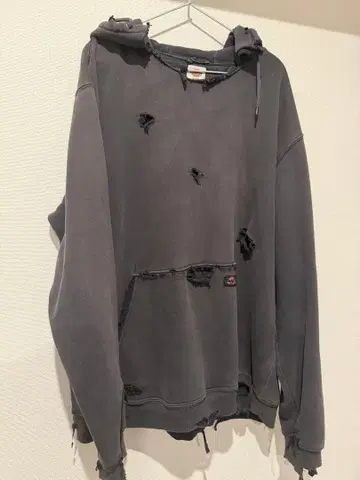 Dickies 데미지 후드티 구제 의류