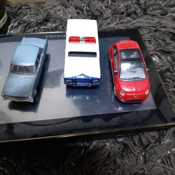 미니카 세트 3대 파랑 화이트 빨간색