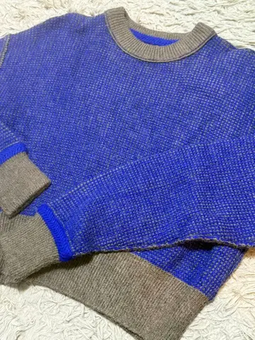 KBF 바이컬러 리버서블 니트