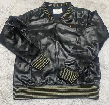 MARK & LONA 블랙 바시티 자켓