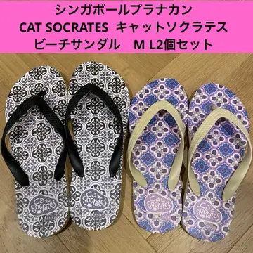 Cat Socrates 비치 샌들 M, L 2족 세트