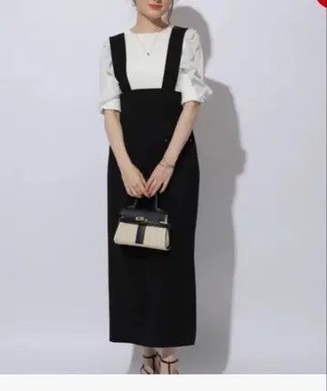 Apuweiser-riche 2WAY 서스펜더 타이틀 스커트