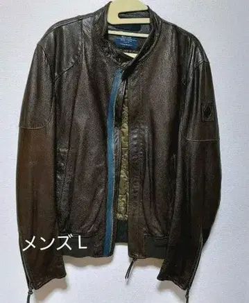 [ 세일 ] 미사용 REPLAY [ 리플레이 ] 가죽 라이더 자켓 브라운
