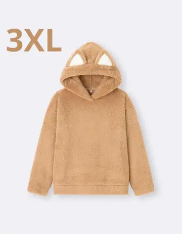 GU 마쉬멜로우 필 풀 후드티 여우 3XL