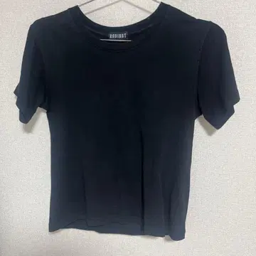 완판템 RADIANT 란쿤 크롭 T셔츠 블랙 짧은 기장