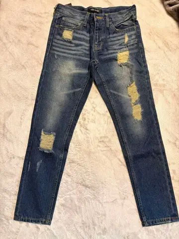 CECIL McBEE 데미지 데님 블루 미사용 새상품